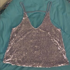 Crushed Velvet Tank Top